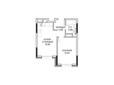 Квартира 35,5 м², 1-комнатные - изображение 1