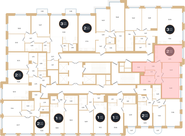 119,3 м², 3-комнатная квартира 16 990 000 ₽ - изображение 100