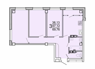 55,7 м², 2-комнатная квартира 8 600 000 ₽ - изображение 1