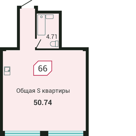 50,8 м², квартира-студия 10 393 500 ₽ - изображение 9