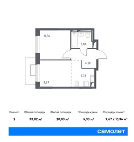 35,2 м², 1-комнатная квартира 6 350 000 ₽ - изображение 68