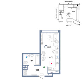 27,9 м², квартира-студия 4 000 000 ₽ - изображение 44