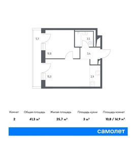 39,4 м², 1-комнатные апартаменты 18 226 108 ₽ - изображение 20