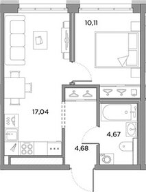 Квартира 36,5 м², 1-комнатная - изображение 1