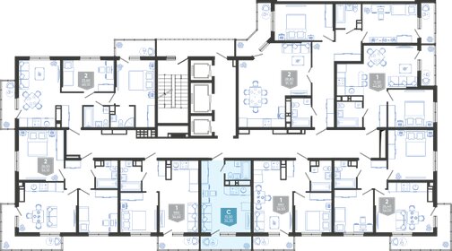24,2 м², квартира-студия 6 396 060 ₽ - изображение 14