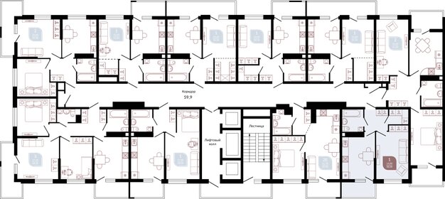 36,5 м², 1-комнатная квартира 6 500 000 ₽ - изображение 77