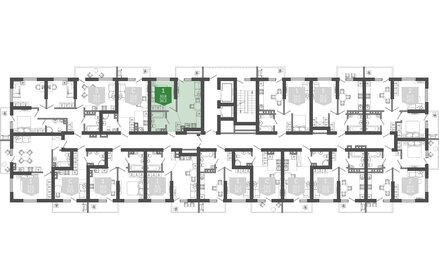 38,7 м², 1-комнатная квартира 14 496 639 ₽ - изображение 33