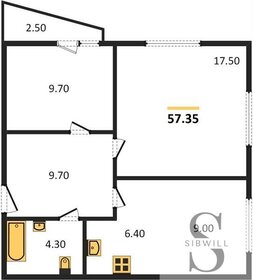 49,2 м², 2-комнатная квартира 6 550 000 ₽ - изображение 34