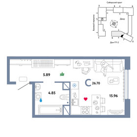 27,9 м², квартира-студия 4 000 000 ₽ - изображение 31