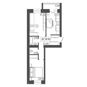 43,1 м², 2-комнатная квартира 4 650 000 ₽ - изображение 54