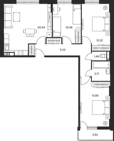 128,3 м², 3-комнатная квартира 19 000 000 ₽ - изображение 94