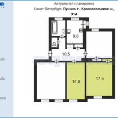 32,3 м², 2 комнаты - изображение 2