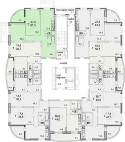 Квартира 61,8 м², 2-комнатная - изображение 2