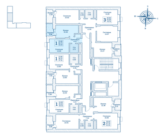 31,8 м², 1-комнатная квартира 5 397 000 ₽ - изображение 107