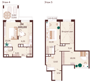 87,2 м², 3-комнатная квартира 33 150 000 ₽ - изображение 21