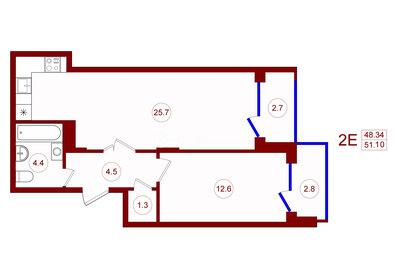 70,1 м², 3-комнатная квартира 4 150 000 ₽ - изображение 74