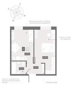 36,6 м², 1-комнатная квартира 11 990 000 ₽ - изображение 93