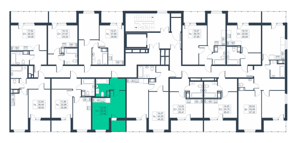 24,7 м², квартира-студия 3 655 600 ₽ - изображение 21