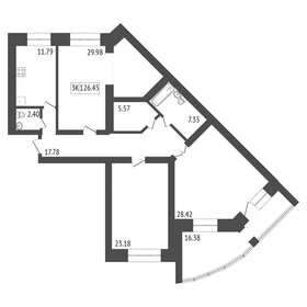 Квартира 134,6 м², 3-комнатная - изображение 5