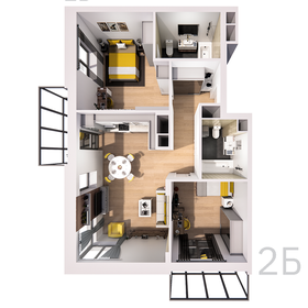 82,7 м², 2-комнатная квартира 10 187 362 ₽ - изображение 26