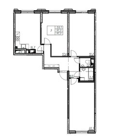 71,1 м², 3-комнатная квартира 15 990 000 ₽ - изображение 16