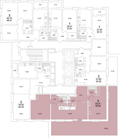 Квартира 98,7 м², 2-комнатная - изображение 2