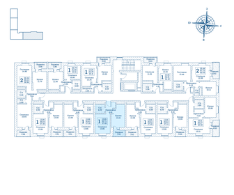 45,3 м², 2-комнатная квартира 3 800 000 ₽ - изображение 57