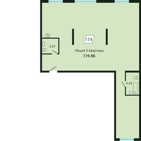 119,3 м², квартира-студия 20 213 000 ₽ - изображение 14