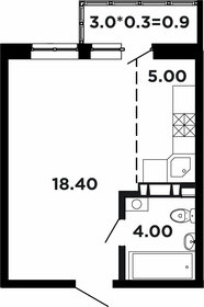 32,4 м², квартира-студия 4 282 682 ₽ - изображение 23