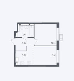 Квартира 33,7 м², 2-комнатная - изображение 1