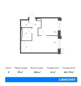 38,5 м², 1-комнатные апартаменты 17 456 784 ₽ - изображение 20