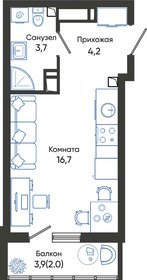 23,4 м², квартира-студия 6 303 960 ₽ - изображение 27