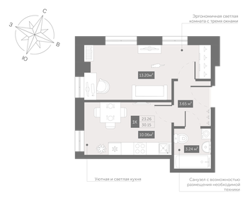 18,8 м², 1-комнатные апартаменты 4 495 000 ₽ - изображение 65