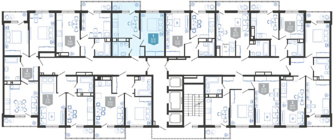 37 м², 1-комнатная квартира 5 200 000 ₽ - изображение 49