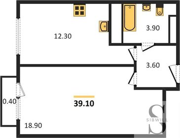 40,3 м², 1-комнатная квартира 7 400 000 ₽ - изображение 141