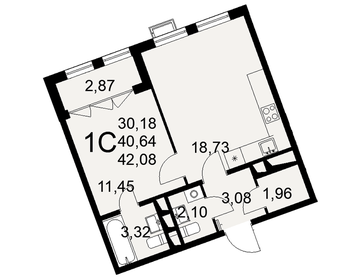 38,7 м², 1-комнатная квартира 5 802 000 ₽ - изображение 17
