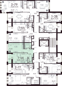 49,6 м², 1-комнатная квартира 23 274 108 ₽ - изображение 29