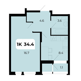 34,4 м², 1-комнатная квартира 4 248 400 ₽ - изображение 33