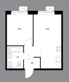 39,3 м², 1-комнатная квартира 7 200 000 ₽ - изображение 38