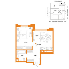 43,5 м², 1-комнатная квартира 6 500 000 ₽ - изображение 33