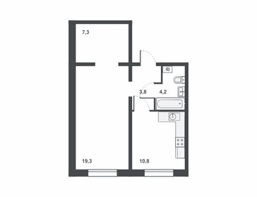 Квартира 45,4 м², 1-комнатная - изображение 2