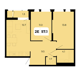 57,1 м², 2-комнатная квартира 6 680 700 ₽ - изображение 35