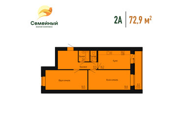 68,6 м², 2-комнатная квартира 5 950 000 ₽ - изображение 15