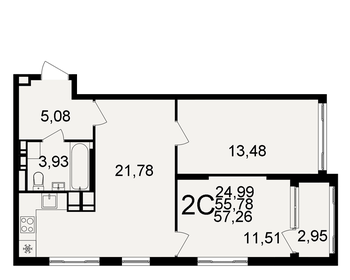 60 м², 3-комнатная квартира 3 500 000 ₽ - изображение 84