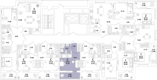 21,5 м², квартира-студия 6 463 276 ₽ - изображение 9