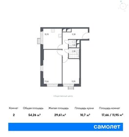 55 м², 2-комнатные апартаменты 13 248 637 ₽ - изображение 16
