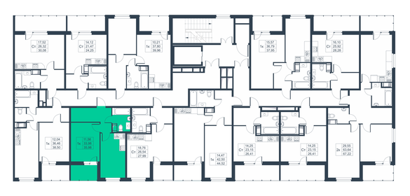 Квартира 36 м², 1-комнатная - изображение 2