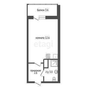 Квартира 18,2 м², студия - изображение 1