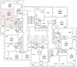 37 м², 2-комнатная квартира 8 500 000 ₽ - изображение 76