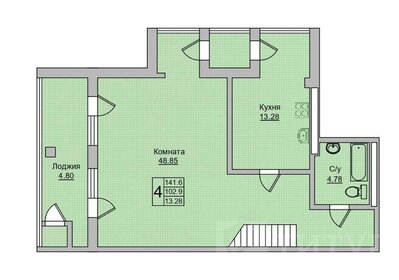 Квартира 146,8 м², 4-комнатная - изображение 1